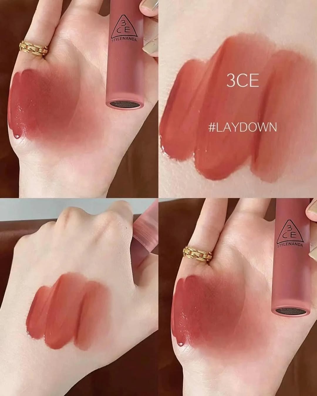 تینت لب مات 3CE BLUR رنگ LAYDOWN اصل کره جنوبی